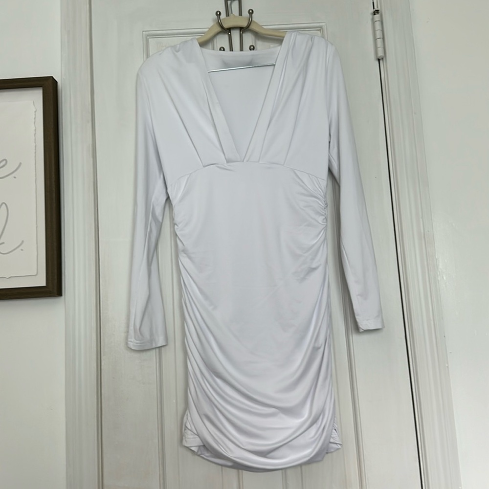 White long sleeve dress